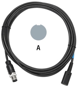 M12 a USB-C Host (receptáculo hembra)