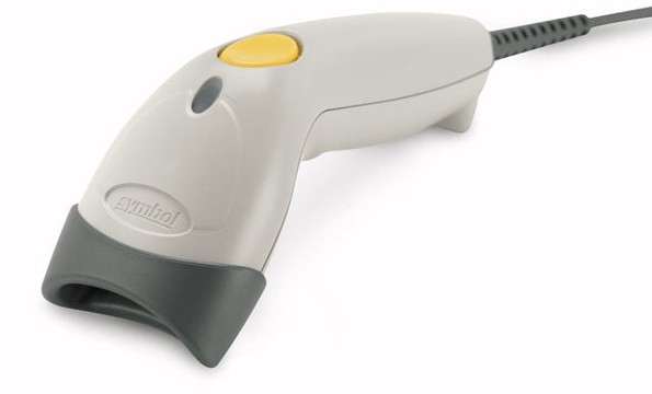 LS1203:RS232, USB and Keyboard Wedge Interfaces, Close Range, Cash Register White