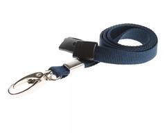 Dark Blue Lanyards with Metal Lobster Clip (Pack of 100) image