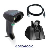 Kit Datalogic Gryphon GD4690, High Performance, USB, RS-232, Black (Scanner, Presentation Base & USB Cable) image