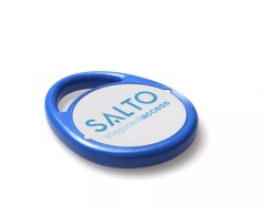 imagen de Salto PFM04KB Llave MIFARE RFID sin contacto, 4KB, Paquete de 10, 7 bytes, Marco azul y centro blanco
