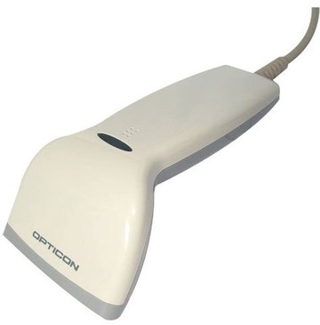 Opticon C37 SwiftScan CCD barcode scanner RS232/USB/Keyboard Wedge, 200 scans/sec, 0.125 mm, 0-15 mm, White