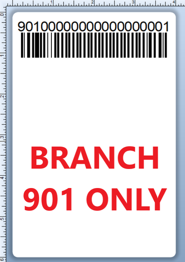 BCI DEXTER-4X6-LPN-901 Barcode Label