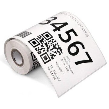 Zebra EnduraGuard 4000D Outdoor-Grade Mobile Labels, Direct Thermal, Synthetic, Acrylic Permanent