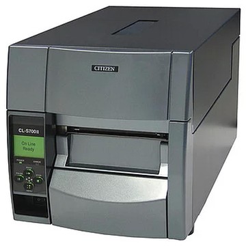 CITIZEN, CL-S703 TYPE II, DIRECT THERMAL & THERMAL TRANSFER, 300DPI, W/LAN, STANDARD CUTTER, GRAY