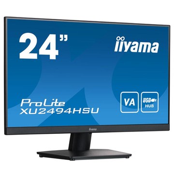 iiyama ProLite UltraView 24HD Monitor VA, 23.8", Full HD, 75Hz, 4ms, Hub USB
