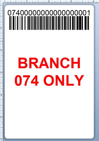 BCI DEXTER-4X6-LPN-074 Barcode Label