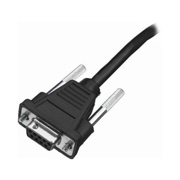 Cable: RS232, black, DB9 female, 2.9m (9.5´), straight, 5V external power