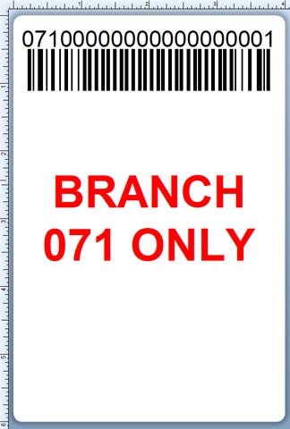 BCI DEXTER-4X6-LPN-071 Barcode Label