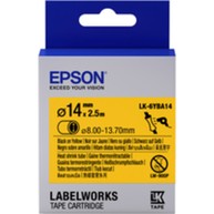 TAPE - LK6YBA14 HST BLK/: Label Cartridge LK-6YBA14, D14mm x 2.5m image