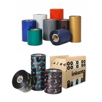 Armor APR 558, Thermal Ribbon, Red, Wax/Resin, 80mm x 300m, Coated Side Out (CSO), (10 per box)