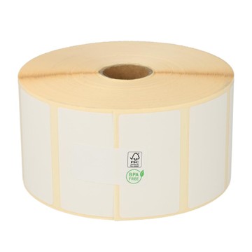 BIXOLON, CONSUMABLES, LINERLESS, DT PAPER LABEL, 90GSM, REPOSITIONABLE FULL COVERAGE ADHESIVE, 3.125" (80MM) X 246' CONTINUOUS, 1" SOLID WALL CORE, 103 MM OD, FOR USE IN SRP-S300, SRP-S200, 16 ROLL CA