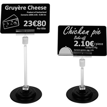 Evolis AC000005 Magnetic Price Ticket Stand (Pack of 25)