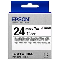 Epson LK-6WBVN Tapes Vinyl Label Tap, Black on White image