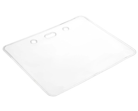 Soportes de Tarjetas Digital ID EcoClear en Formato Horizontal, vinilo ecológico, Paquete de 100, 89 x 63 mm, Con ranura en la parte superior