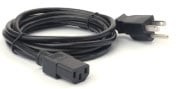AC line cord, 7.5 feet long, grounded, three wire for power supplies (US) image
