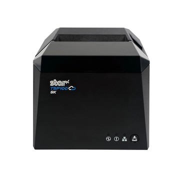 STAR MICRONICS, THERMAL PRINTER, TSP143IV UEWB SK GY US, TSP100IV X4, LINER-FREE THERMAL PRINTER FOR STICKY PAPER, CUTTER, USB-C, ETHERNET (LAN), WLAN, BLUETOOTH, CLOUDPRNT, ANDROID OPEN ACCESSORY (AO