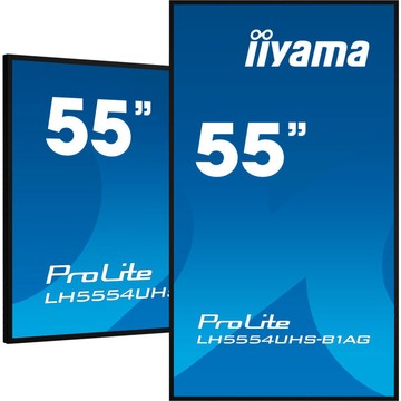 iiyama ProLite LFDs, 138.6cm (54.6''), 4K, USB, Wi-Fi, kit, black