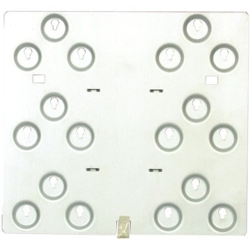 Bosch D9002-5 Mounting Plate, 6 Location 3-Hole, 5 pieces - Gray