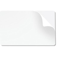 Zebra White Plastic Cards, adhesive, 500 units image