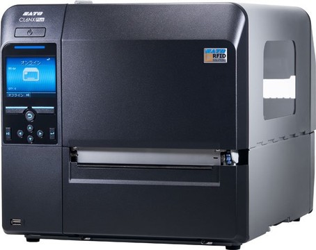 SATO, RFID CL6NX PLUS, 305DPI, 6.5" THERMAL TRANSFER PRINTER, UHF, LAN/USB/SER, WITH DISPENSER, REWINDER & RTC