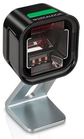 Datalogic Magellan 1500i Presentation Scanner Corded, 2D Area Imager, Omnidirectional, Tilting Stand, RS-232, Black