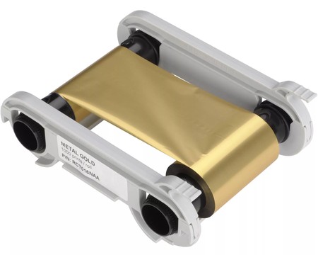 Evolis RCT016NAA Gold Monochrome Ribbon (1000 Images)
