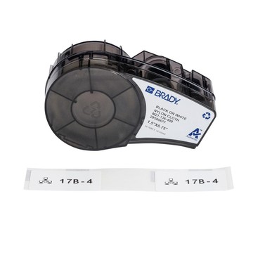 BPI, AGGRESSIVE ADH MULT PURPOSE NYLON LABELS W RIBBON, FOR M210, M211 PRINTERS, .75" X 1.5, 91 LABELS