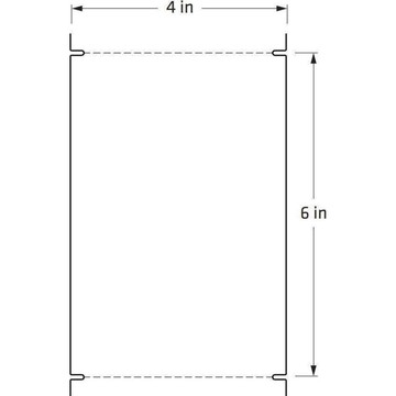 Duratherm II Direct Thermal Tags (4.0 in. x 6.0 in. - 1,000 Tags-Roll, 4 Rolls-Case)