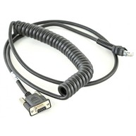 Connection cable, RS-232, 2.7 m, coiled, power on PIN 9, TxD on PIN 2 image