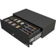 APG MICRO-0021RC Cash Drawer Black, Metal, Compact, Lockable, POS compatible image
