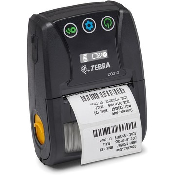 Impresora Térmica Móvil Zebra ZQ210 203dpi, 60mm/s, 58mm, Bluetooth, NFC, Negra