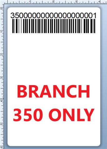 BCI DEXTER-4X6-LPN-350 Barcode Label
