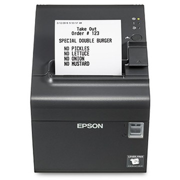 Epson TM-L90II Barcode Printer, Linerless, 90mm/sec, 170mm/sec, USB/Ethernet, 40/58/80mm, Auto-cutter 2M cuts