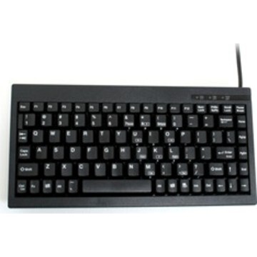 K595 Mini Keyboard (85-86-Keys and Ps2 Compatible) - Color: Black