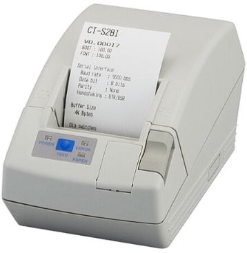 Imprimantes de Receipts Citizen CT-S281UBU-WH-PLM1
