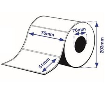 Epson, label roll, synthetic, 76x51mm