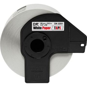 BROTHER MOBILE, 2.4"X50' (62MMX15.2M) WHITE 2 COLORS (BLACK/RED) PAPER CONTINUOUS LABEL (EXCLUSIVE PARTNERS ONLY)