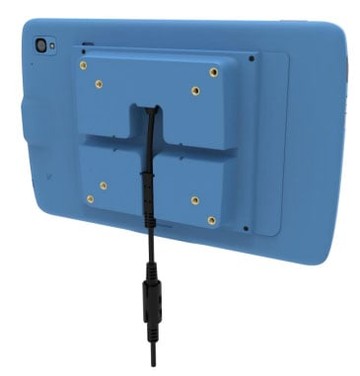 Zebra Expansion Back, Healthcare Plastic, blue