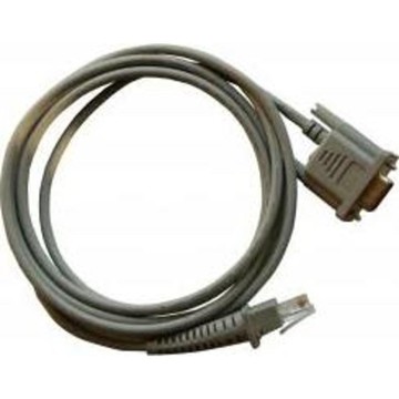 RS232 cable, 9-pin male, 3m lenght, Wincor Nixdorf terminal, for Honeywell scanner