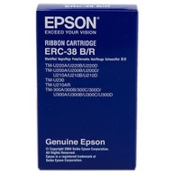 EPSON, ERC-38BR, CONSUMABLES, BLACK & RED INK RIBBON, FOR USE IN TM-U220, TM-U210, TM-U230, TM-U325, TM-U375, TM-U300, TM-U200, 10 RIBBONS PER BOX, 12 BOXES PER CASE, 120 QTY RIBBONS TOTAL, THIS ITEM image