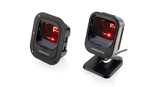 Datalogic Magellan 900i Präsentationsscanner Schwarz, Magnetische Halterung, RS-232 2m Kabel, Ständer, EU-Netzteil