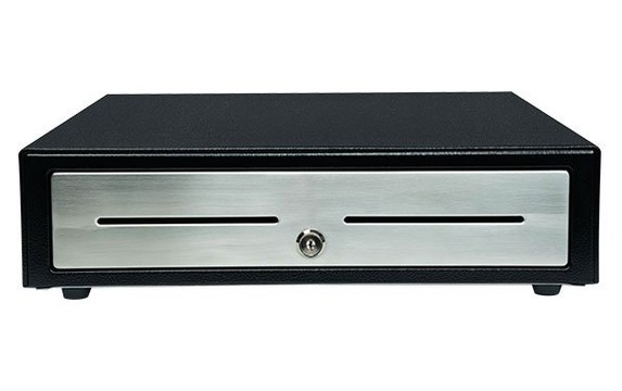 STAR MICRONICS, CASH DRAWER, CD4-1616BK55-S2, CHOICE CASH DRAWER, BLACK, 16WX16D, PRINTER DRIVEN, 5BILLL-5COIN, 2 MEDIA SLOTS, CABLE INCLUDED