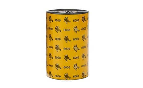 Zebra Bar Code Ribbons WAX 4.33X1968', 6000 STD 12/CASE''