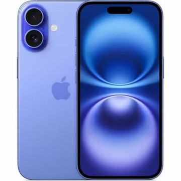 Apple iPhone 16 Smartphone 128GB, Ultramarine, 6.1in, A18, Wi-Fi + Cellular, USB-C