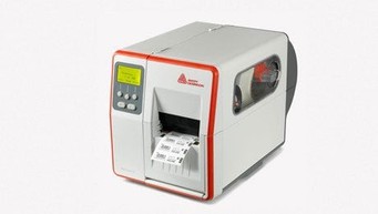 AVERY DENNISON, 4" TABLETOP PRINTER WITH 8 IPS, RS232 SERIAL/USB DEVICE/USB HOST PORTS, 10/100 ETHERNET, 64 MB FLASH, 64 MB SDRAM, REAL TIME CLOCK, 203 DPI PRINTHEAD, MEDIA TASK PATH LIGHT, GLOBAL DO image