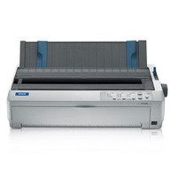 Epson - FX-2190II - Impact Dot Matrix Form Printer, 9-Pin, Wide-Carriage, 738 cps,  Parallel & USB, Light Gray image