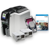 Zebra ZC300, 300dpi, two sided, USB, Ethernet, Magnetic Stripe, Software CardStudio image
