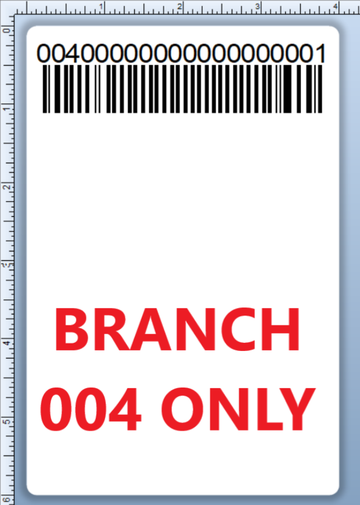 BCI DEXTER-4X6-LPN-004 Barcode Label