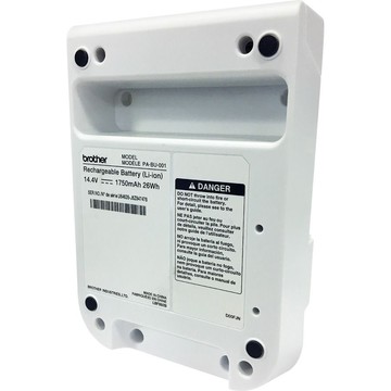 Brother Battery - Lithium Ion (Li-Ion) - For Label Printer - Rechargeable Battery - 14.4 V DC - 1750 mAh Shelf Life